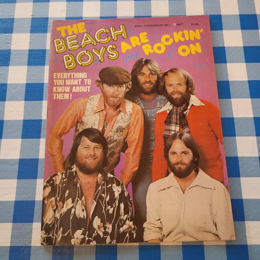 1977 The Beach Boys Are Rockin On SUPERGROUPS Issue # 1 Magazine